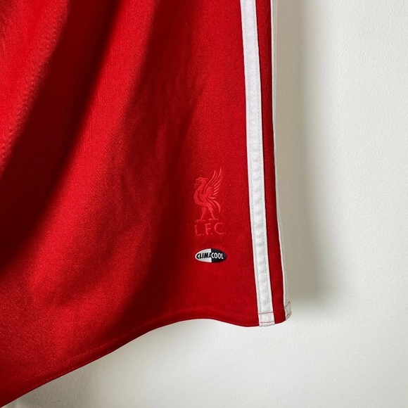 Adidas Liverpool FC Home Football Shorts 2008 Red UK Large 38” - Picture 4 of 7